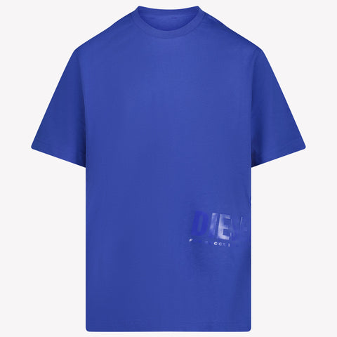 Diesel Kinder Jongens T-Shirt In Cobalt Blauw