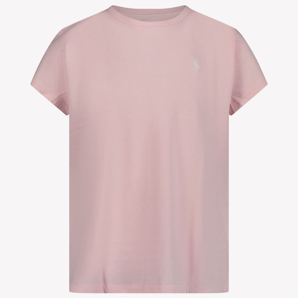 Ralph Lauren Kinder Meisjes T-Shirt In Licht Roze