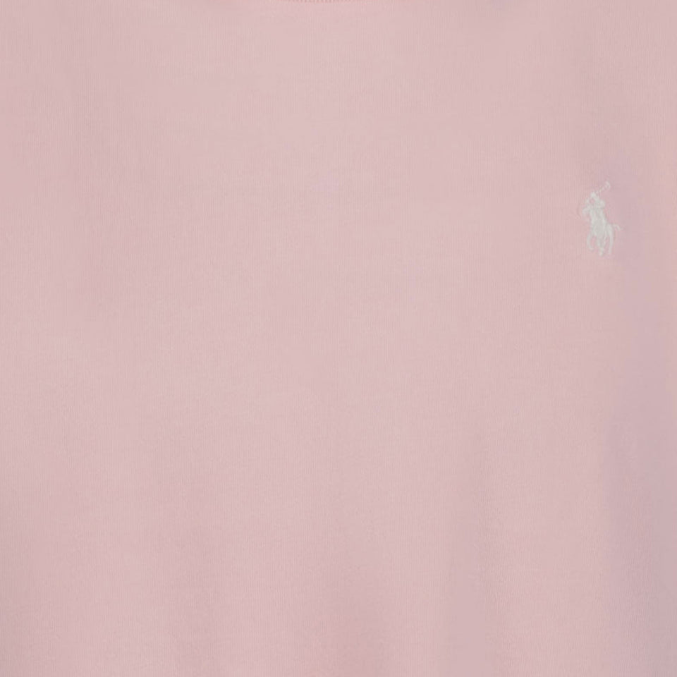 Ralph Lauren Kinder Meisjes T-Shirt In Licht Roze