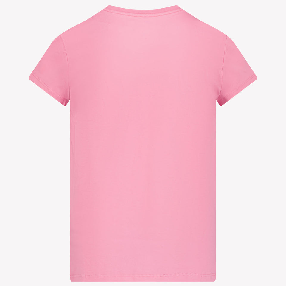 Ralph Lauren Kinder Meisjes T-Shirt In Donker Roze