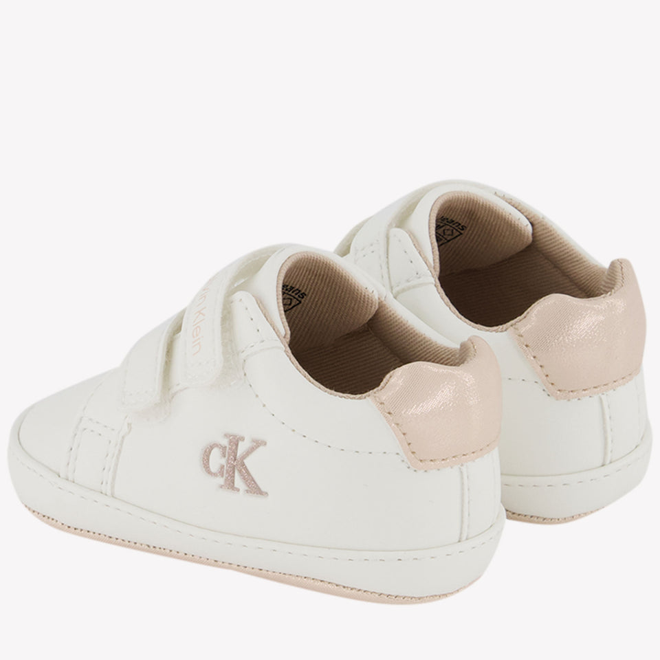 Calvin Klein Baby Meisjes Sneakers In Wit