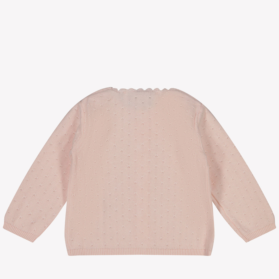 Tartine et chocolat Baby Girls Cardigan in Light Pink