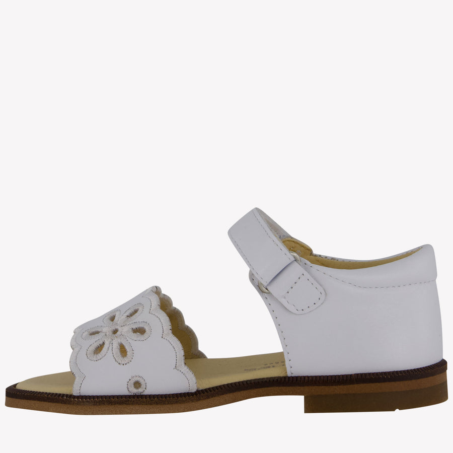 Andanes Girls Sandals  White