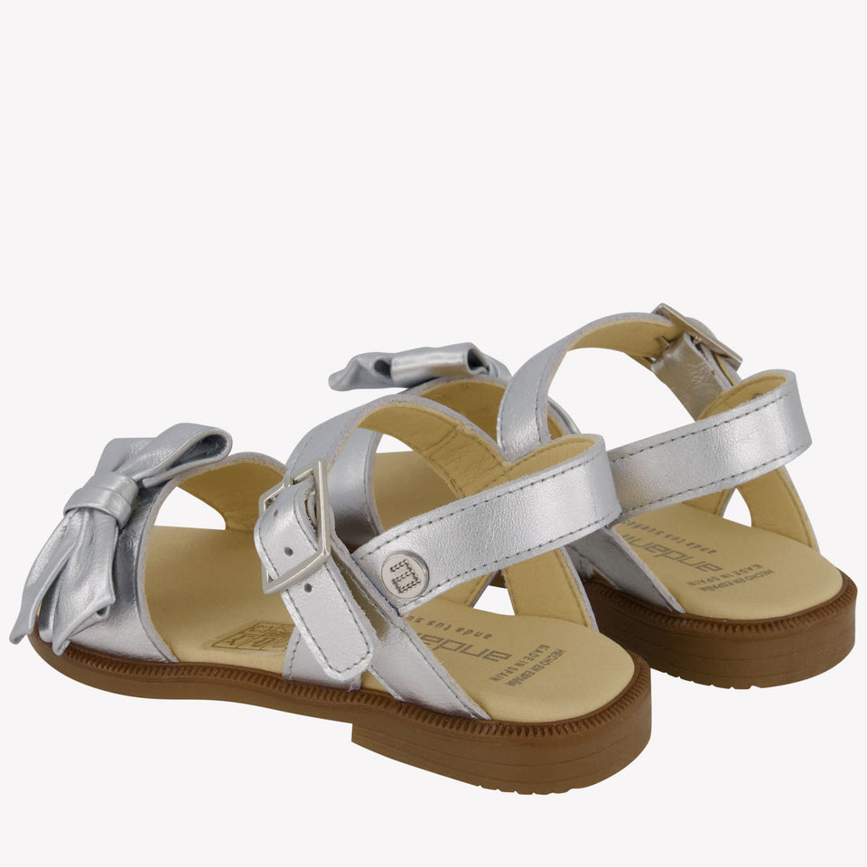 Andanines Meisjes Sandalen In Zilver