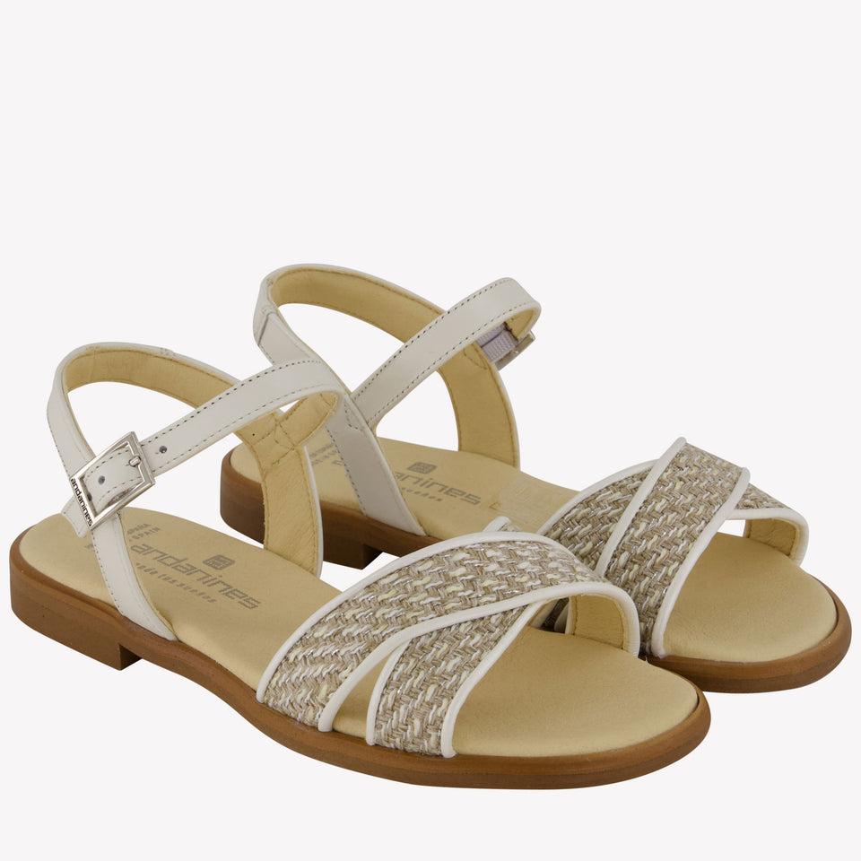 Andanines Meisjes Sandalen In Beige