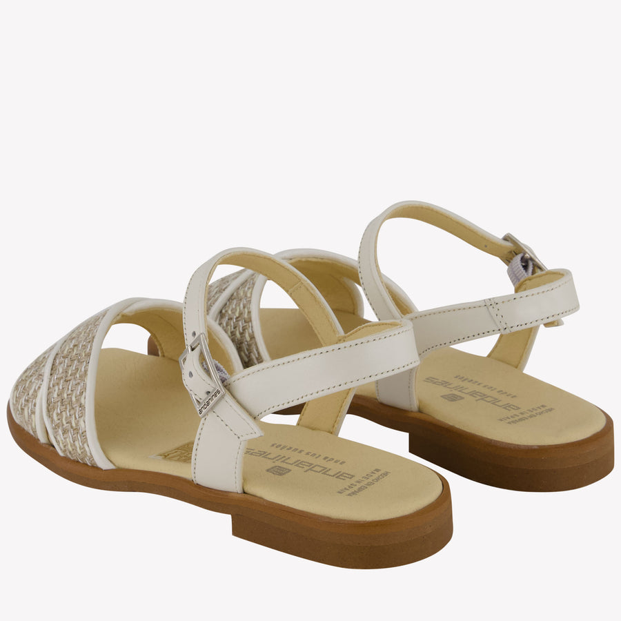 Andanines Meisjes Sandalen In Beige
