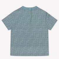 Fendi Baby Jongens T-Shirt In Licht Blauw