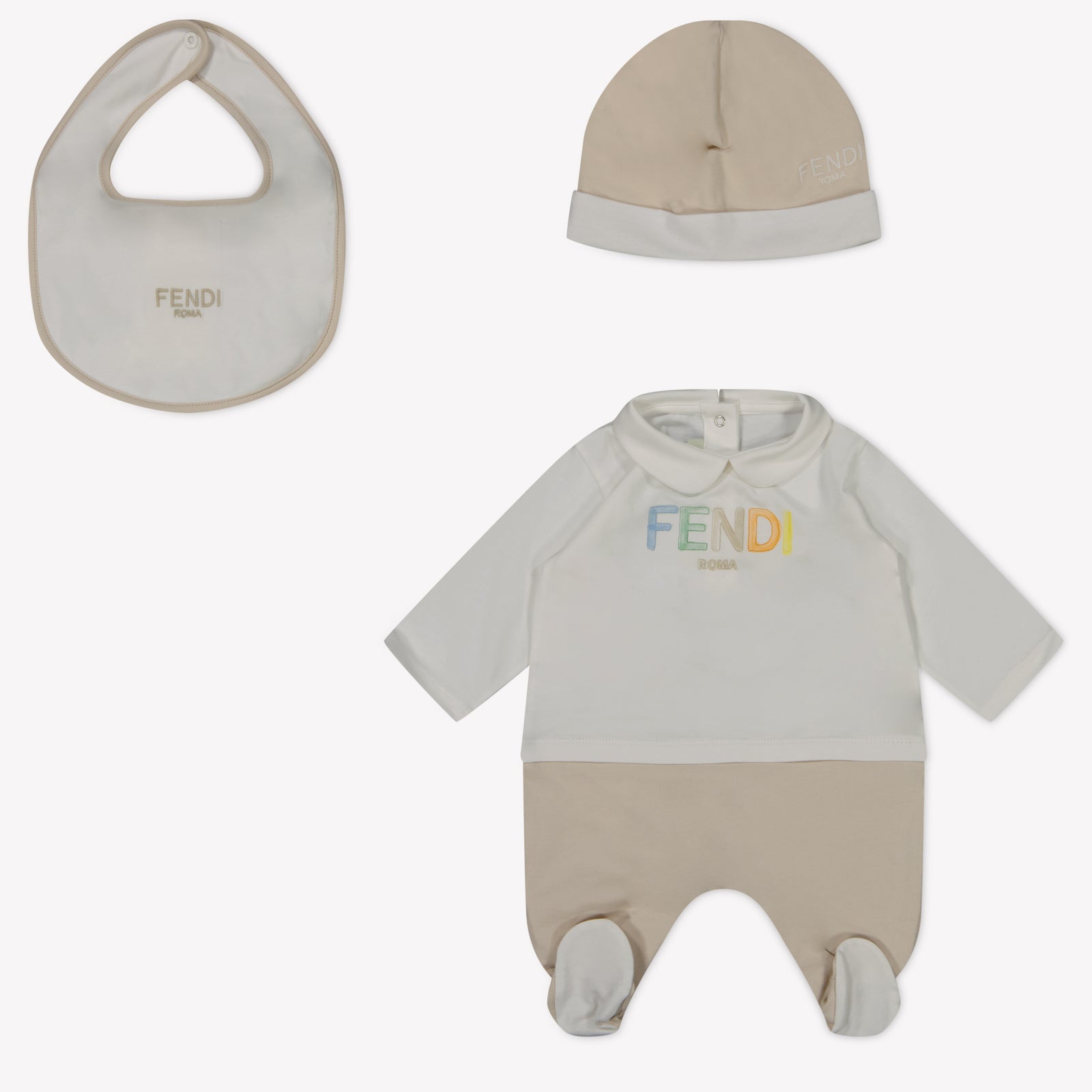 Fendi Baby Unisex Boxpakje In Beige