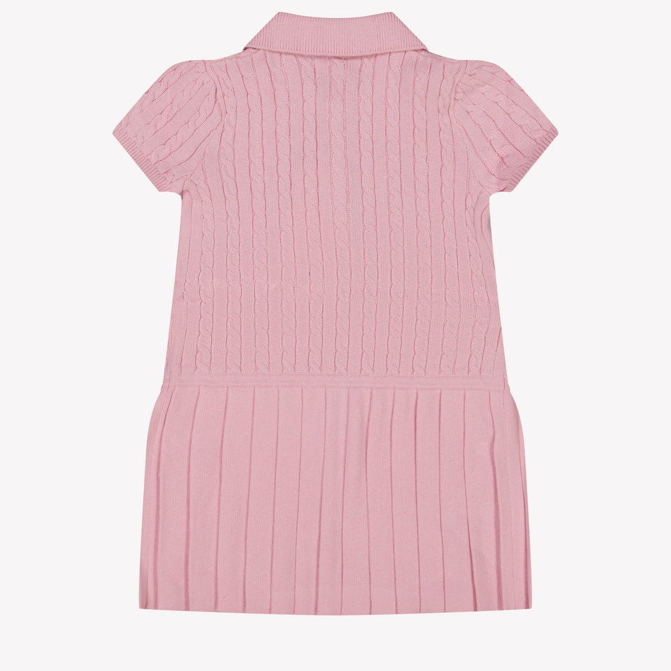 Ralph Lauren Baby Meisjes Jurk In Licht Roze