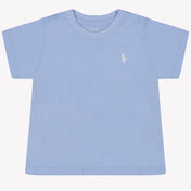 Ralph Lauren Baby Jongens T-Shirt In Licht Blauw