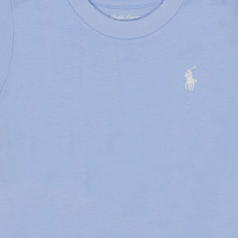 Ralph Lauren Baby Jongens T-Shirt In Licht Blauw