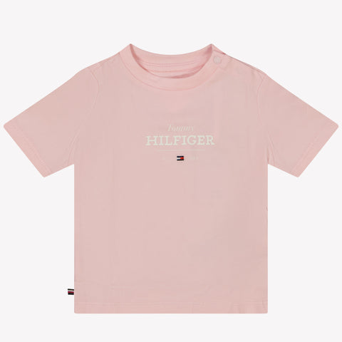 Tommy Hilfiger Baby Unisex T-Shirt In Roze