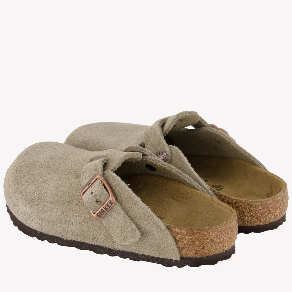 Birkenstock Boston Unisex Flipflops In Taupe