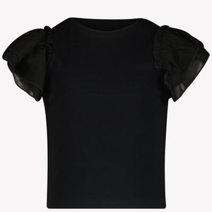 Mayoral Kids Girls  T-Shirt Black
