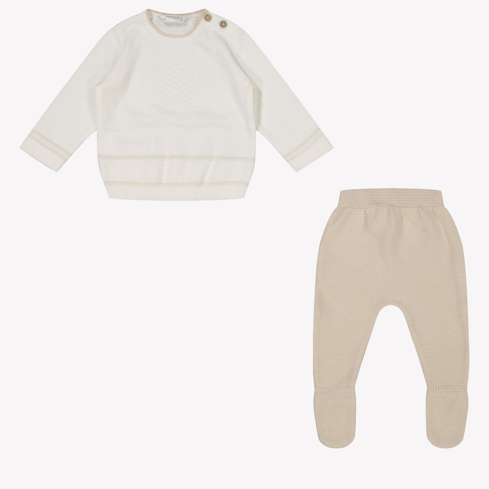 Mayoral Baby Jongens Boxpakje In Licht Beige