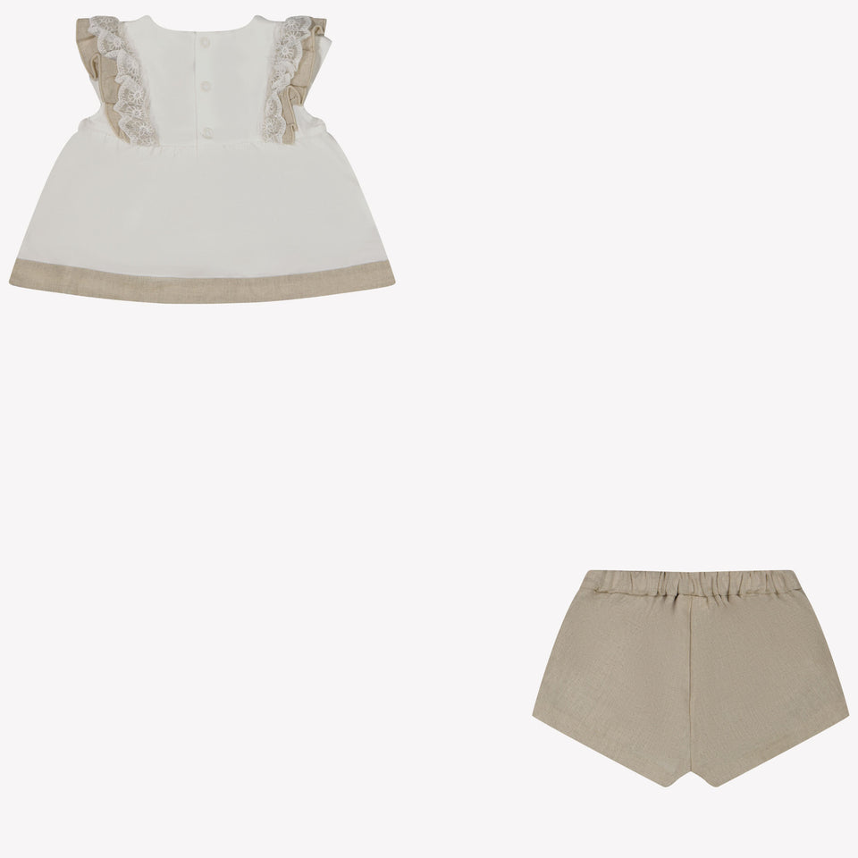 Mayoral Baby girls set in Beige