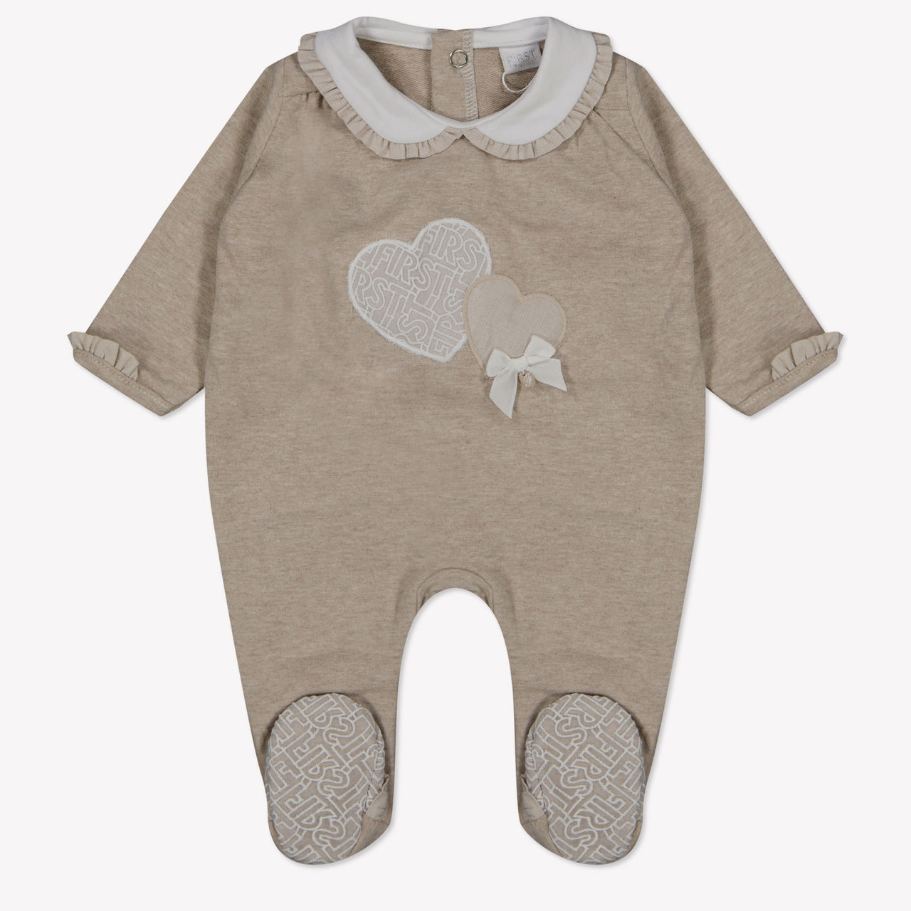 First Baby Meisjes Boxpakje In Beige