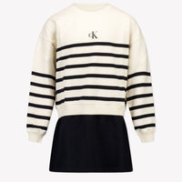 Calvin Klein Kids Girls Dress Light Beige