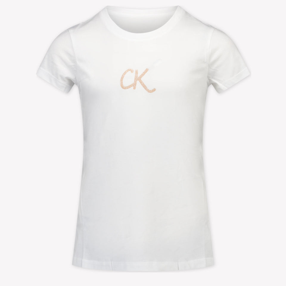 Calvin Klein Kids Girls  T-Shirt White