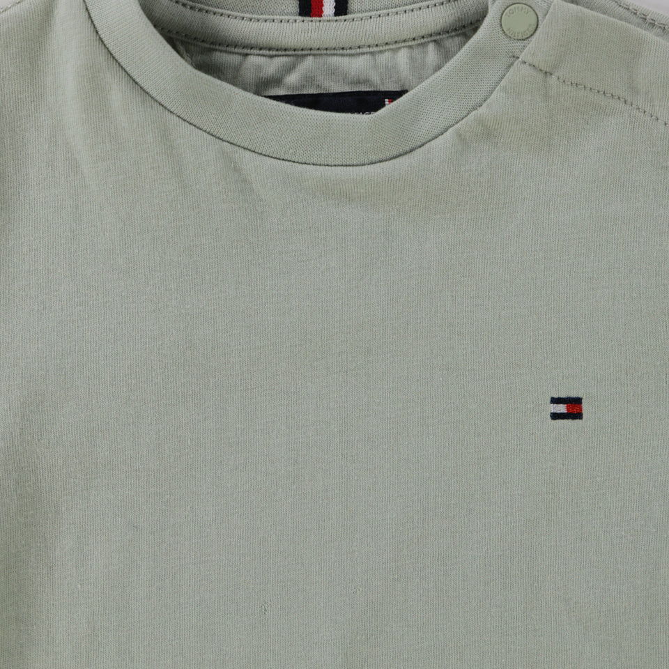 Tommy Hilfiger Baby Boys T-Shirt  Light Green
