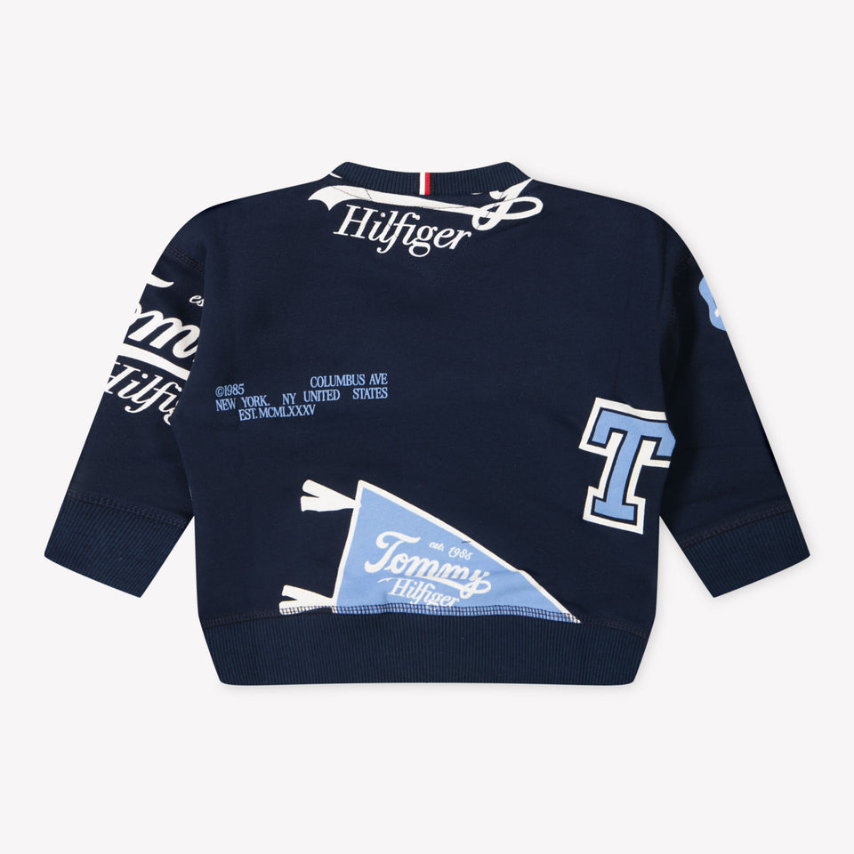 Tommy Hilfiger Baby Jongens Trui In Navy