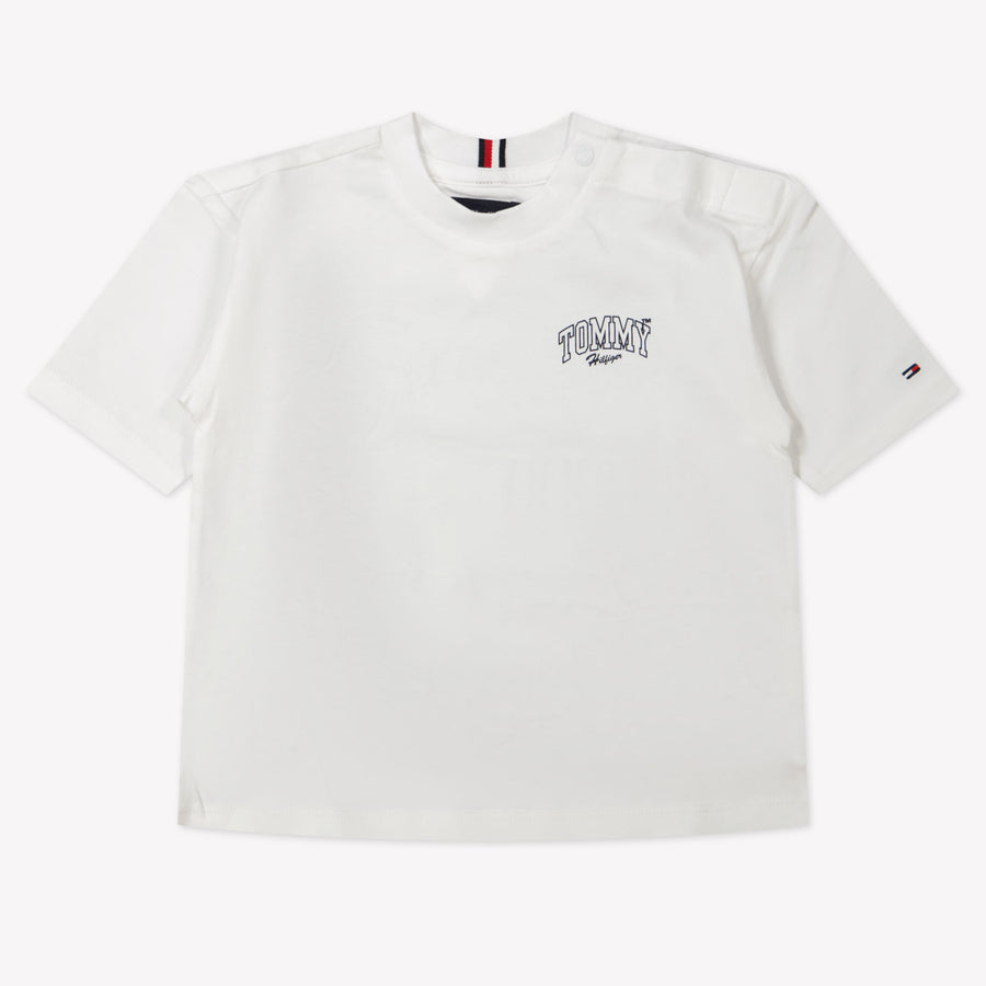 Tommy Hilfiger Baby Jongens T-Shirt In Wit