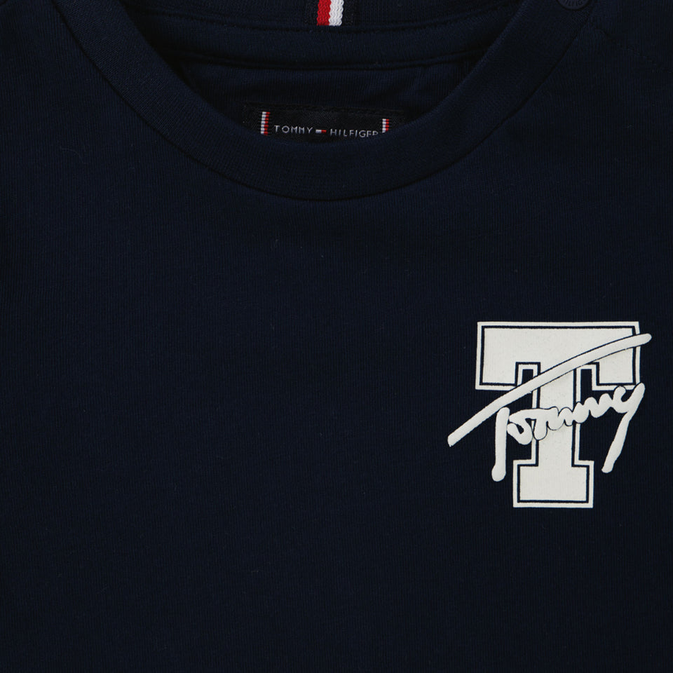 Tommy Hilfiger Baby Jongens T-Shirt In Navy