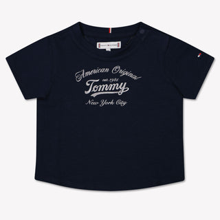 Tommy Hilfiger Baby Girls T-Shirt  Navy
