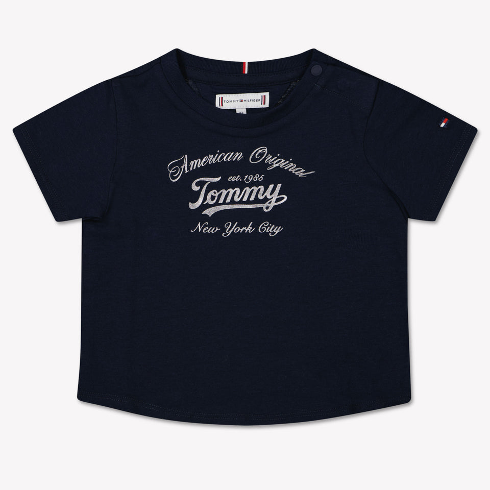 Tommy Hilfiger Baby Girls T-Shirt  Navy