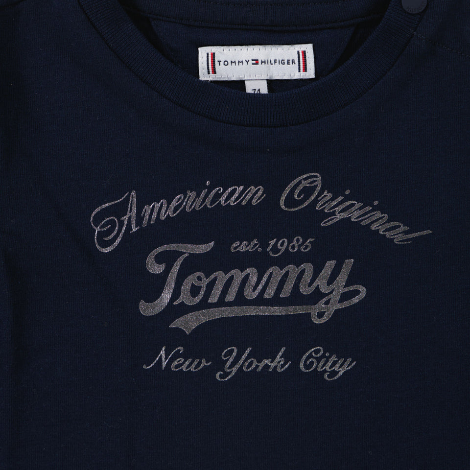 Tommy Hilfiger Baby Girls T-Shirt  Navy