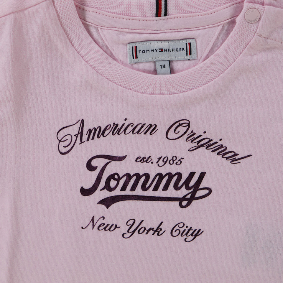Tommy Hilfiger Baby Girls T-Shirt  Light Pink