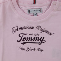 Tommy Hilfiger Baby Meisjes T-Shirt In Licht Roze