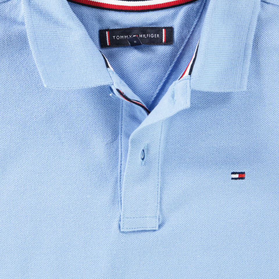 Tommy Hilfiger Kinder Jongens Polo In Licht Blauw