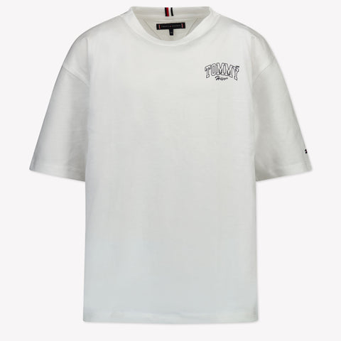Tommy Hilfiger Kinder Jongens T-Shirt In Wit