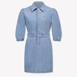 Tommy Hilfiger Kinder Meisjes Jurk In Jeans