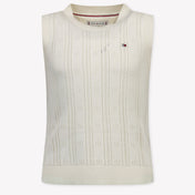 Tommy Hilfiger Kids Girls Vest  Cream