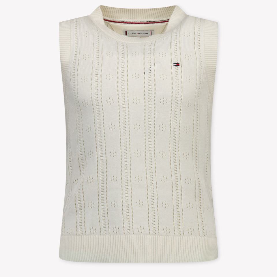 Tommy Hilfiger Kids Girls Vest  Cream