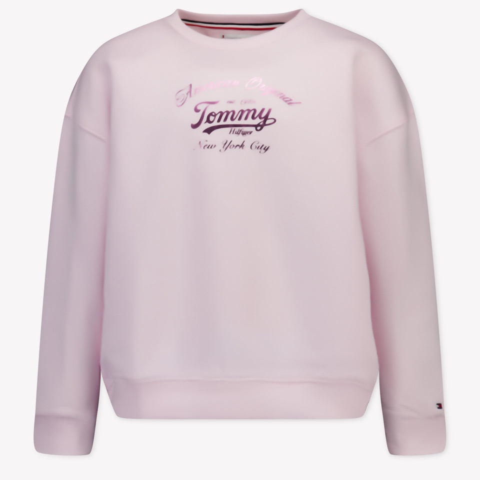 Tommy Hilfiger Kids Girls Sweater Light Pink