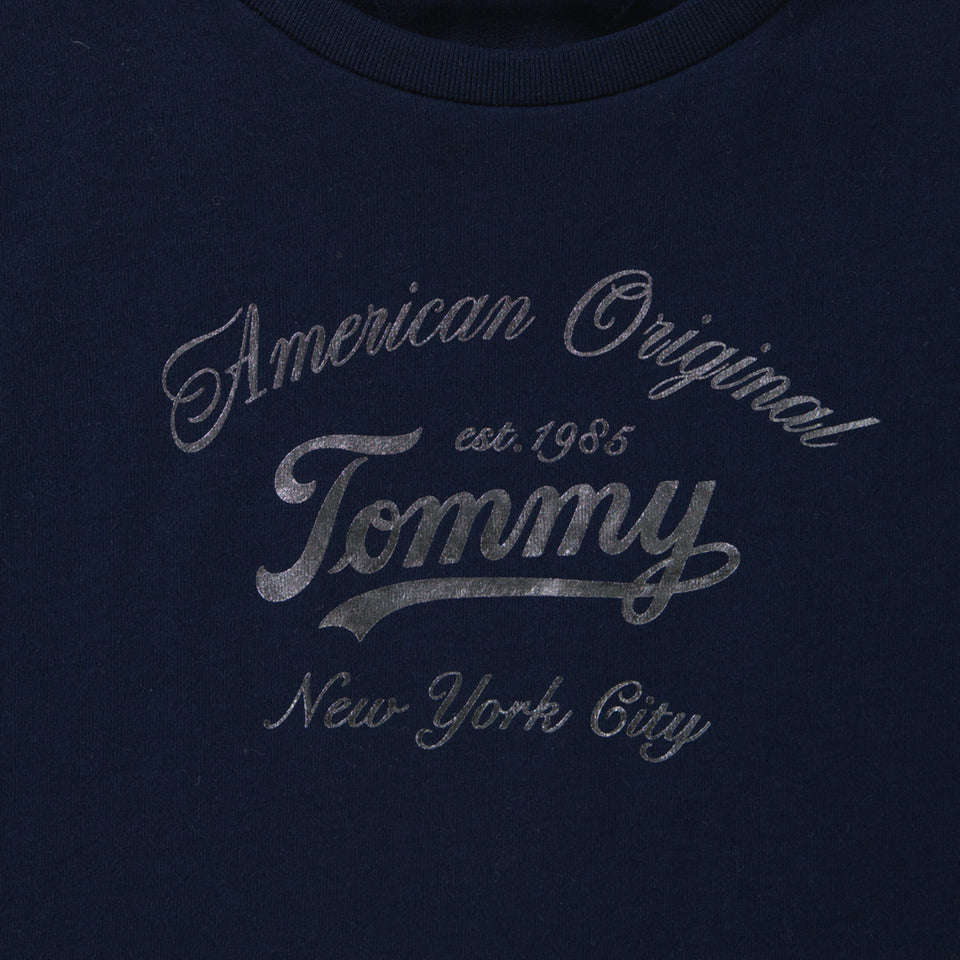 Tommy Hilfiger Kids Girls  T-Shirt Navy