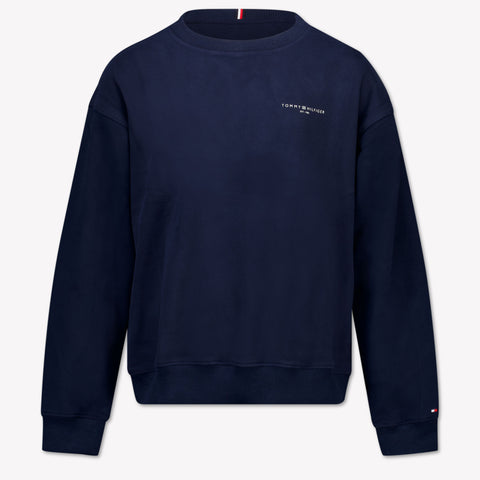 Tommy Hilfiger Kinder Unisex Trui In Navy
