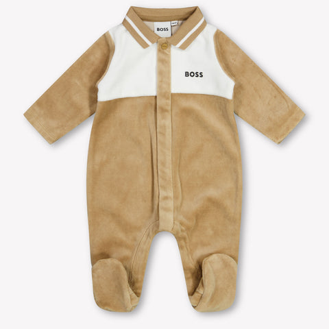 Boss Baby Boys Playsuit  Camel