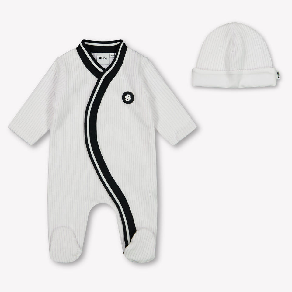 Boss Baby Boys Playsuit  White