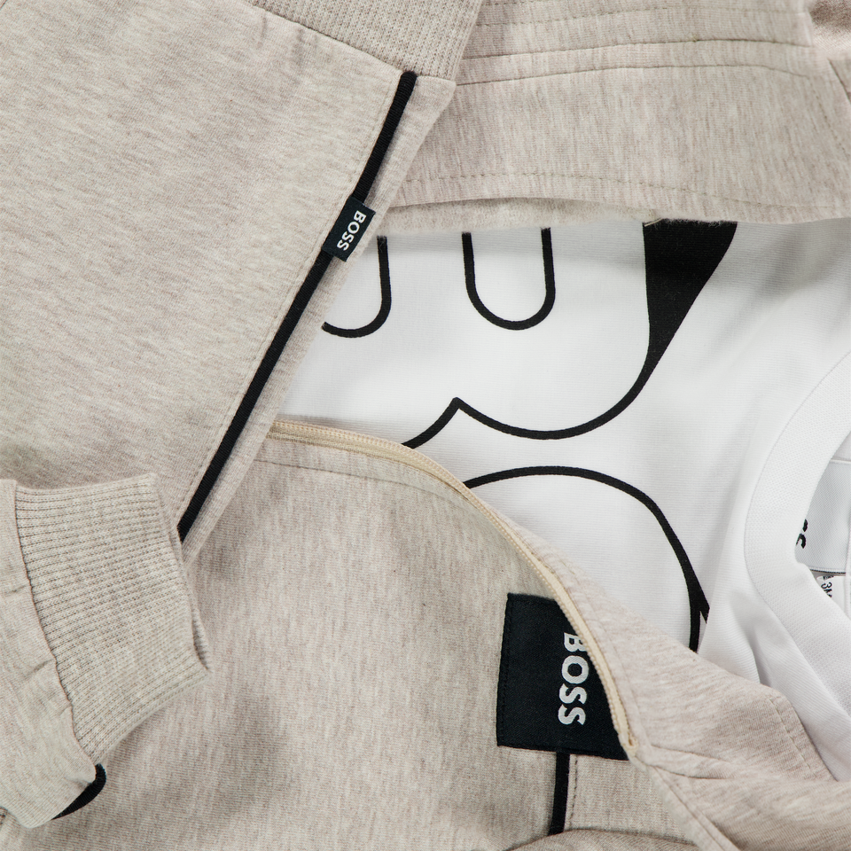 Boss Baby Jongens Joggingpak In Licht Beige