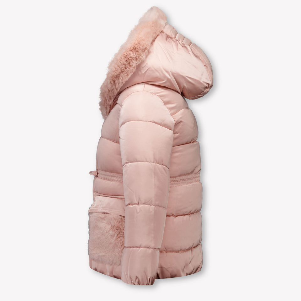 Abel & Lula Kinder Meisjes Winterjas In Licht Roze