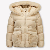 Abel & Lula Kids Girls Winter Coat  Beige