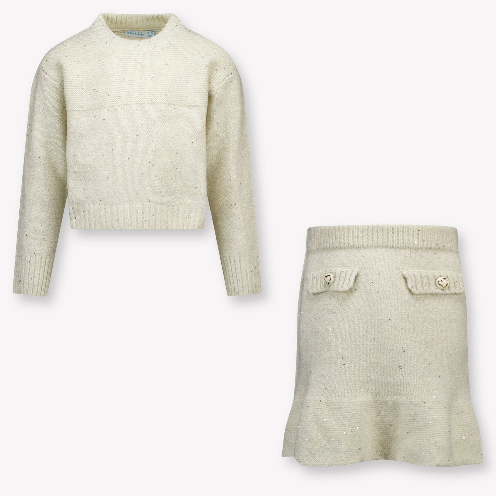 Abel & Lula Kinder Meisjes Setje In Beige