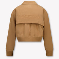 Lanvin Kids Girls Cardigan In Camel