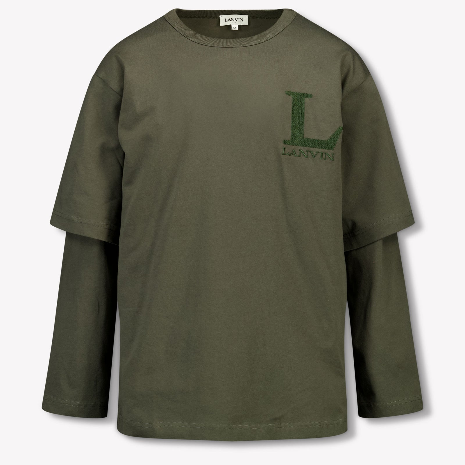 Lanvin Kids Boys T-Shirt In Army