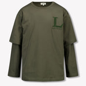 Lanvin Kinder Jongens T-Shirt In Army
