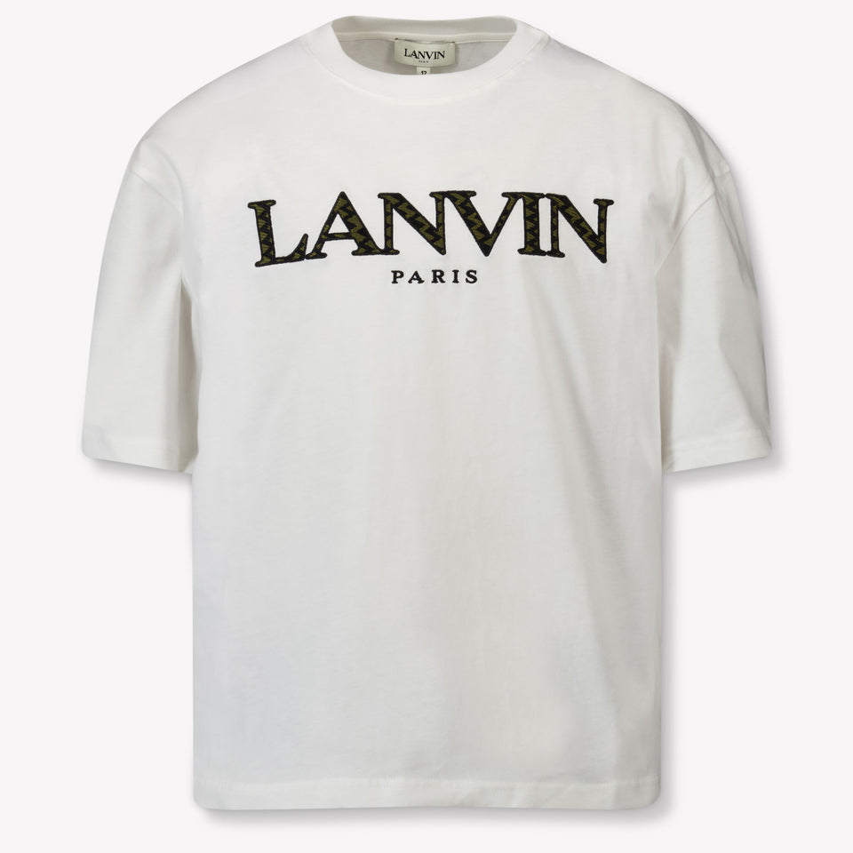 Lanvin Kinder Unisex T-Shirt In Off White